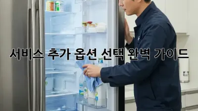 서비스 추가 옵션 선택 완벽 가이드